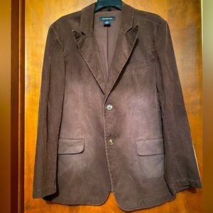 Calvin Klein Jeans Mens Large Dark Brown Corduroy Blazer
